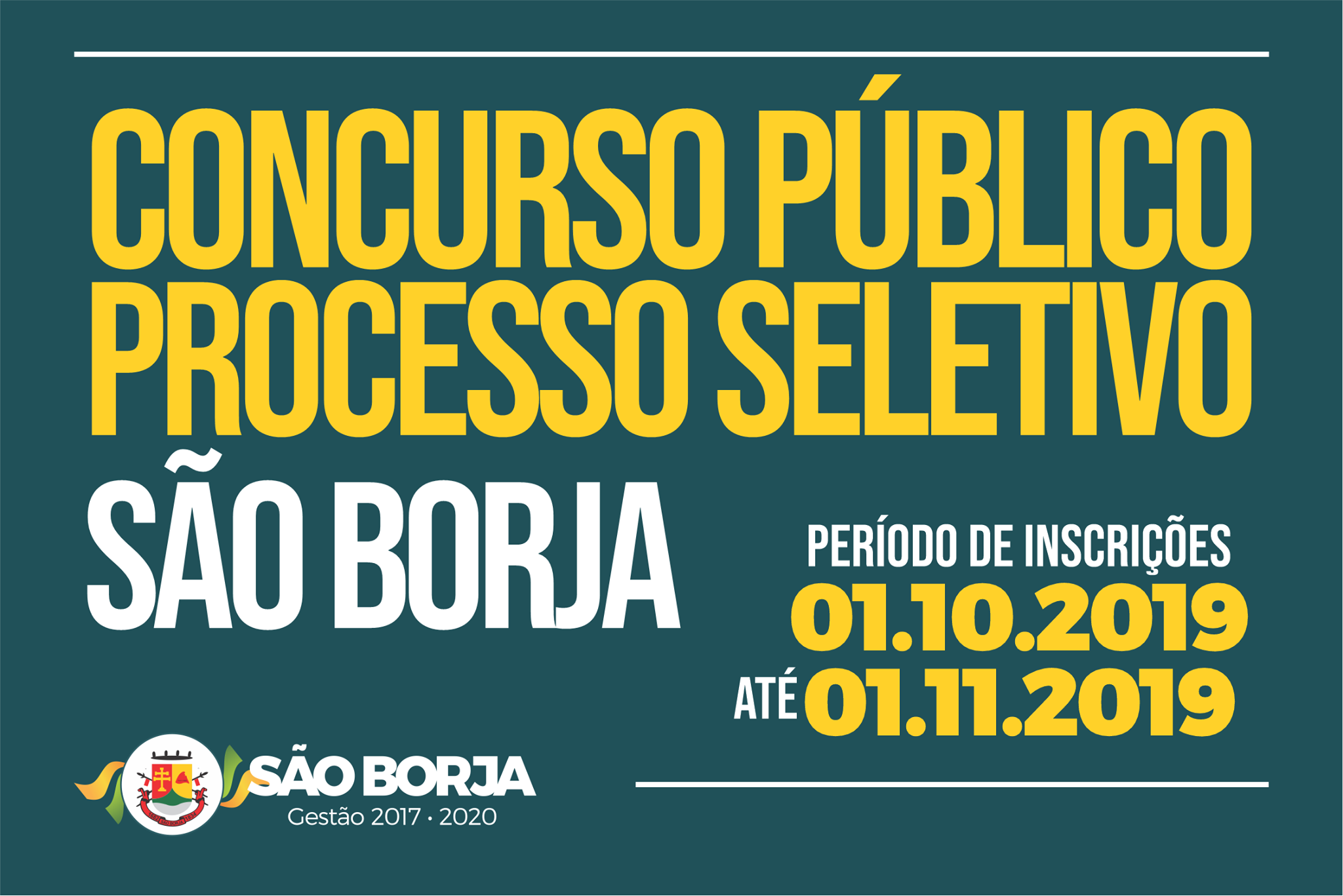 Últimos dias! Inscrições do Concurso Público da Prefeitura de