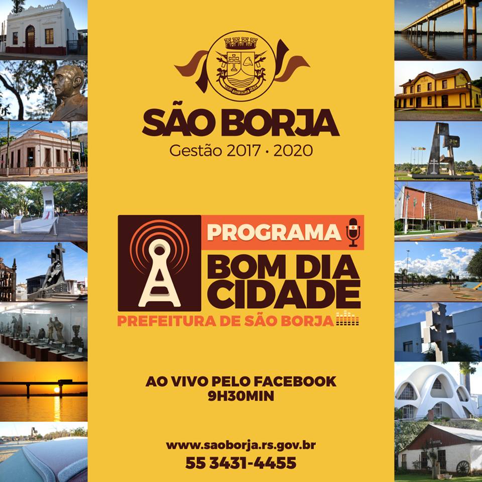 São Borja - Prefeitura lança Programa Bom Dia Cidade no Facebook São Borja - Prefeitura lança Programa Bom Dia Cidade no Facebook